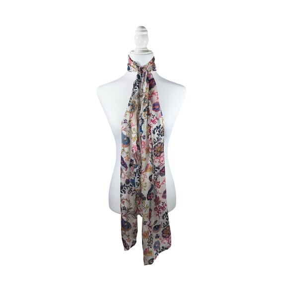 Vince Camuto Colorful Floral Oblong Scarf - Picture 2 of 5